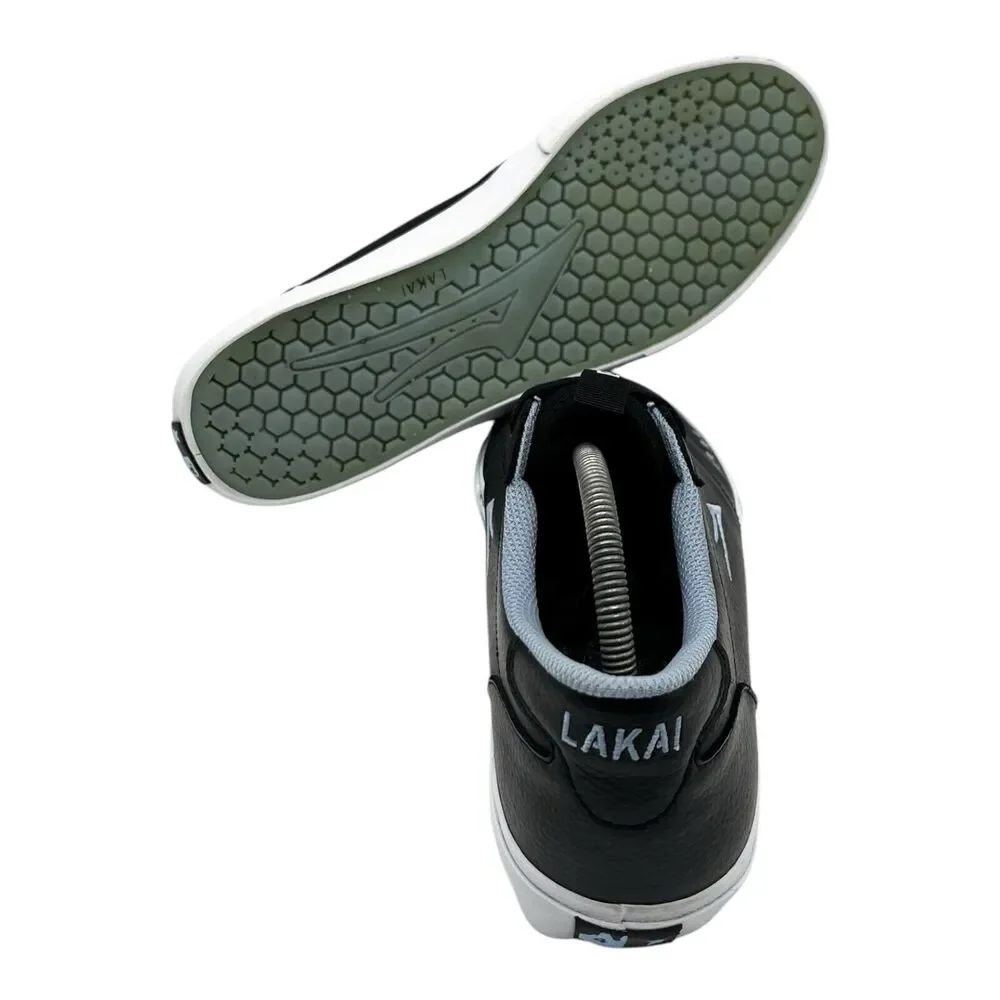 Lakai Manchester Mens Size 10 Black Leather‎ Shoes Skate Sneakers 4 Star Logo